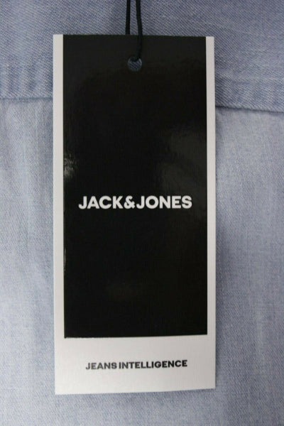 Jack & Jones Men's Light Blue Denim Slim Sheridan L/S Shirt