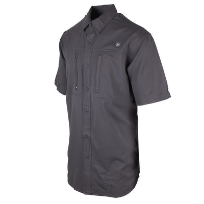 Ariat Men's Charcoal Venttek Climate Tek Cooling UPF 40 S/S Woven Shirt (S01)