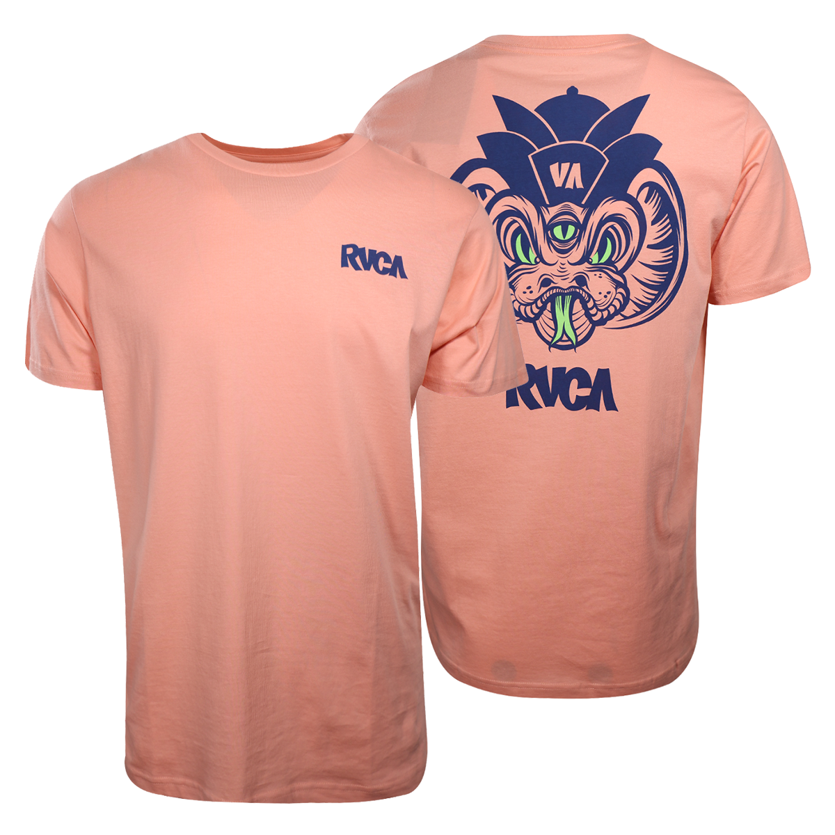 RVCA Men's Salmon Roberto Relaxed Fit S/S T-Shirt (S29)
