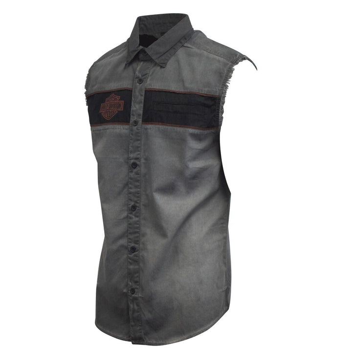 HD Branded Men's Blackened Pearl Iron Bond Blowout Sleeveless Shirt