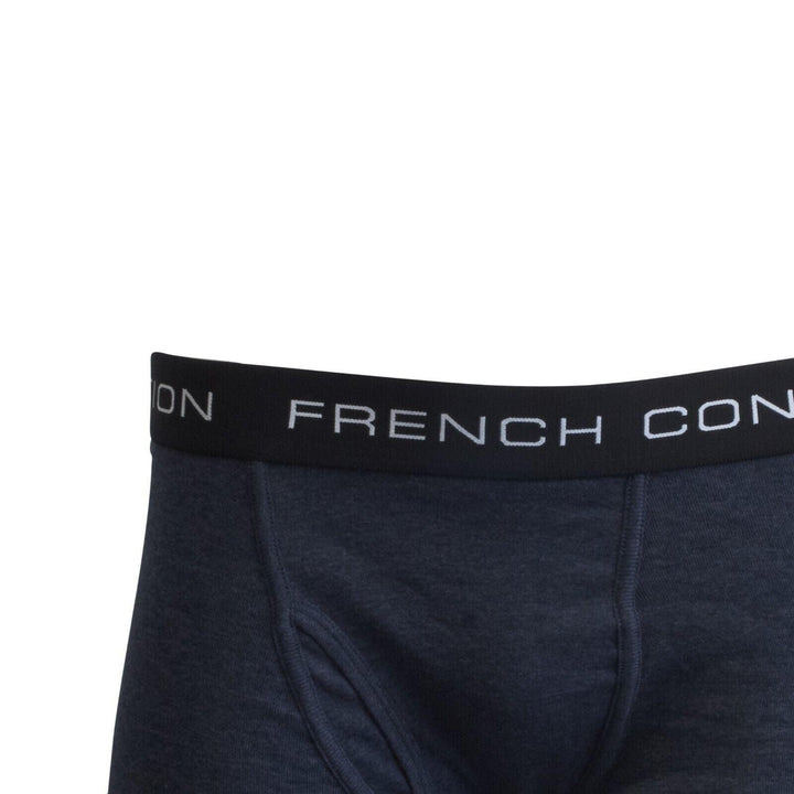 French Connection Men's HTH Navy & HTH Charcoal 2 Pack Boxer Briefs