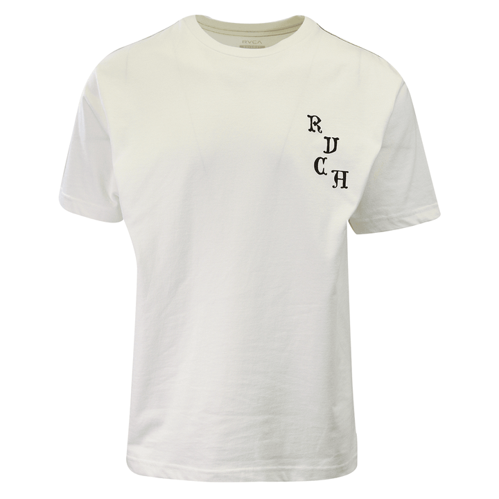 RVCA Men's Cream Sincerely Yours The Balance Of Opposites S/S T-Shirt (S05)