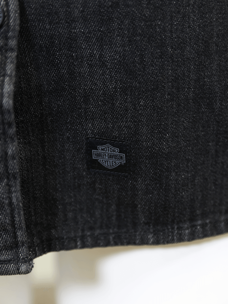 HD Branded Women's Grey Denim L/S Woven Shirt (S05)