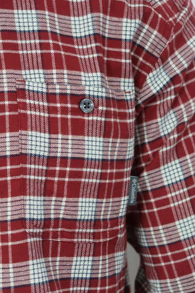 Columbia Men's Apple Red Cornell Woods L/S Flannel (Retail $60)
