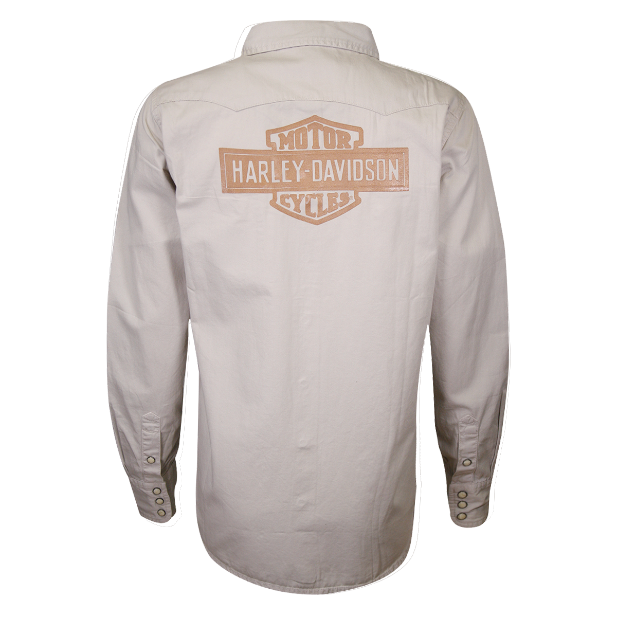 Harley-Davidson Women's Beige 1903 L/S Woven Shirt (S17)