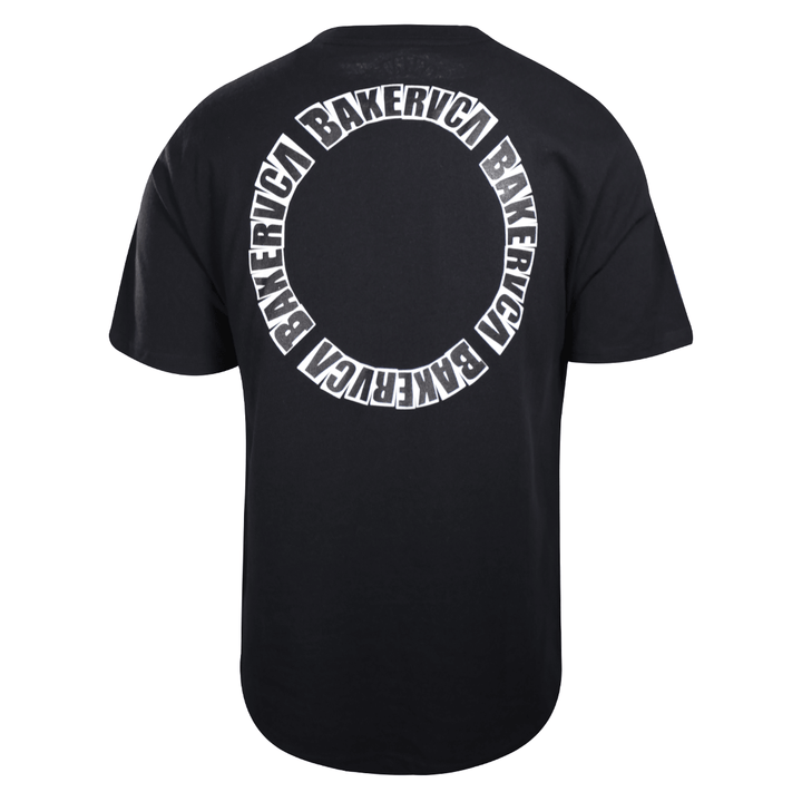 RVCA Men's Black BAKERVCA Circle Relaxed Fit S/S T-Shirt (S10)