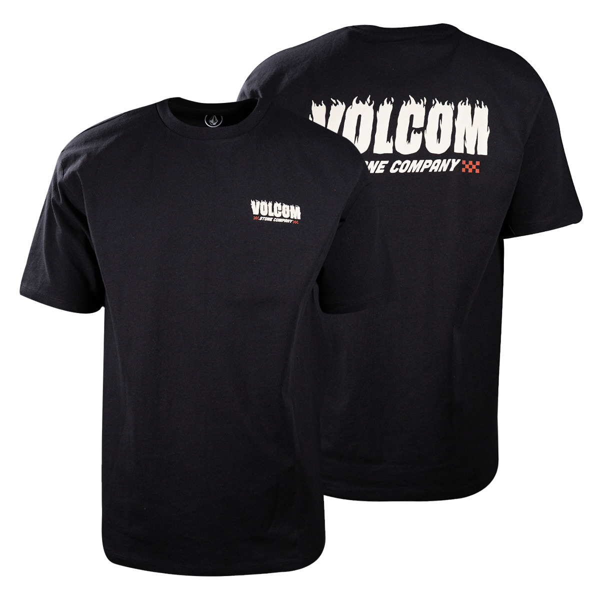 Volcom Men's Black Stone Company Loose Fit S/S T-Shirt (S19)