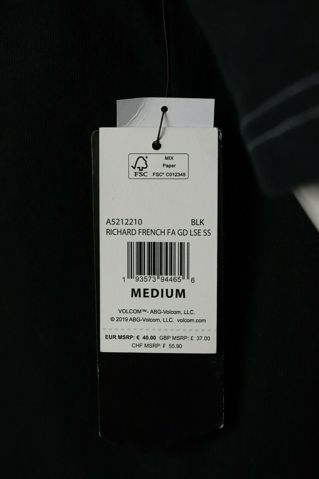 Volcom Men's Black Richard French S/S T-Shirt (S44)