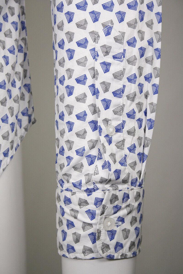 Levi's Men's Slim Fit Geometric Triangle L/S Shirt (S02)