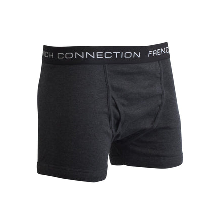 FCUK Men's HTH Charcoal & HTH Navy 2 Pack Boxer Briefs