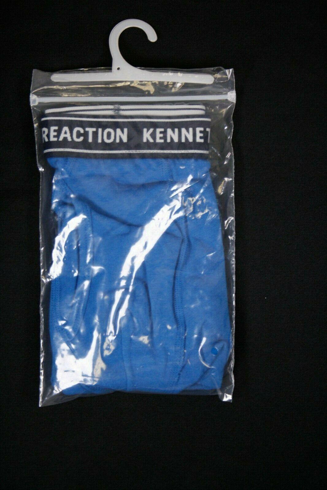 Kenneth Cole Men's Reaction 1 Pack Navy Band Blue Boxer Brief (S04)