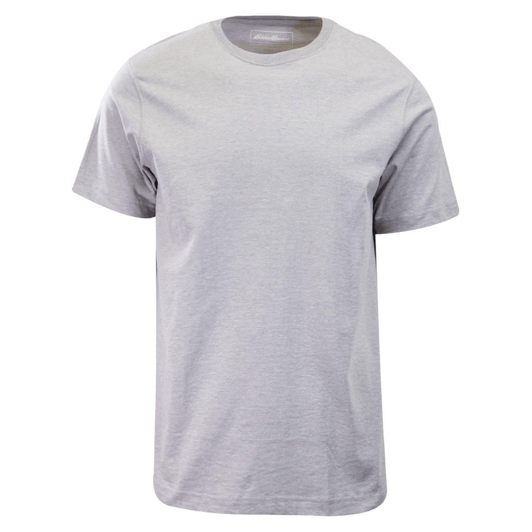 Eddie Bauer Men's 2 Pack Navy Graphic & Grey Crew S/S T-Shirt (S01)