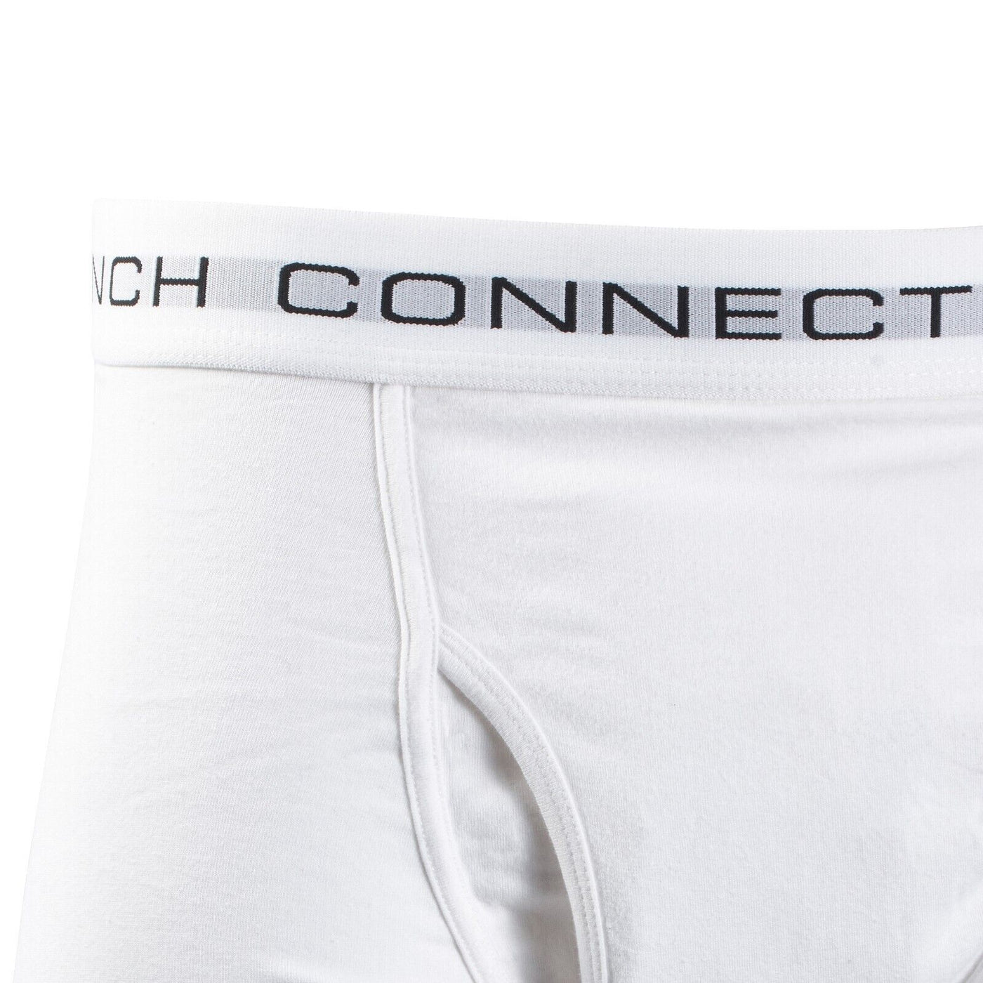 French Connection Men's White & HTH Grey 2 Pack Boxer Briefs