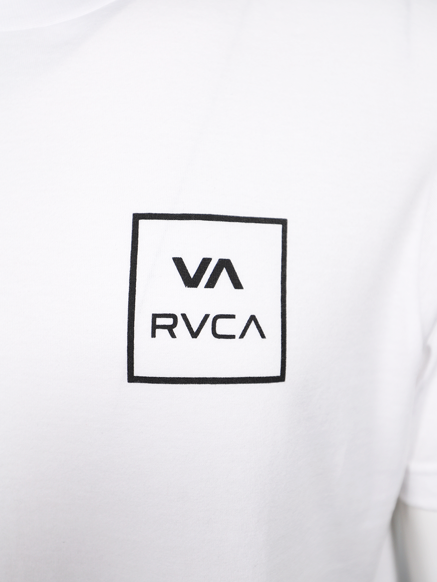 RVCA Men's White VA Box Regular Fit S/S T-Shirt (S02)