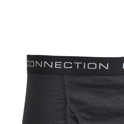 French Connection Men's HTH Navy & HTH Charcoal 2 Pack Boxer Briefs