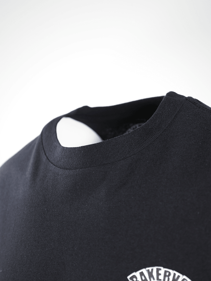 RVCA Men's Black BAKERVCA Circle Relaxed Fit S/S T-Shirt (S10)