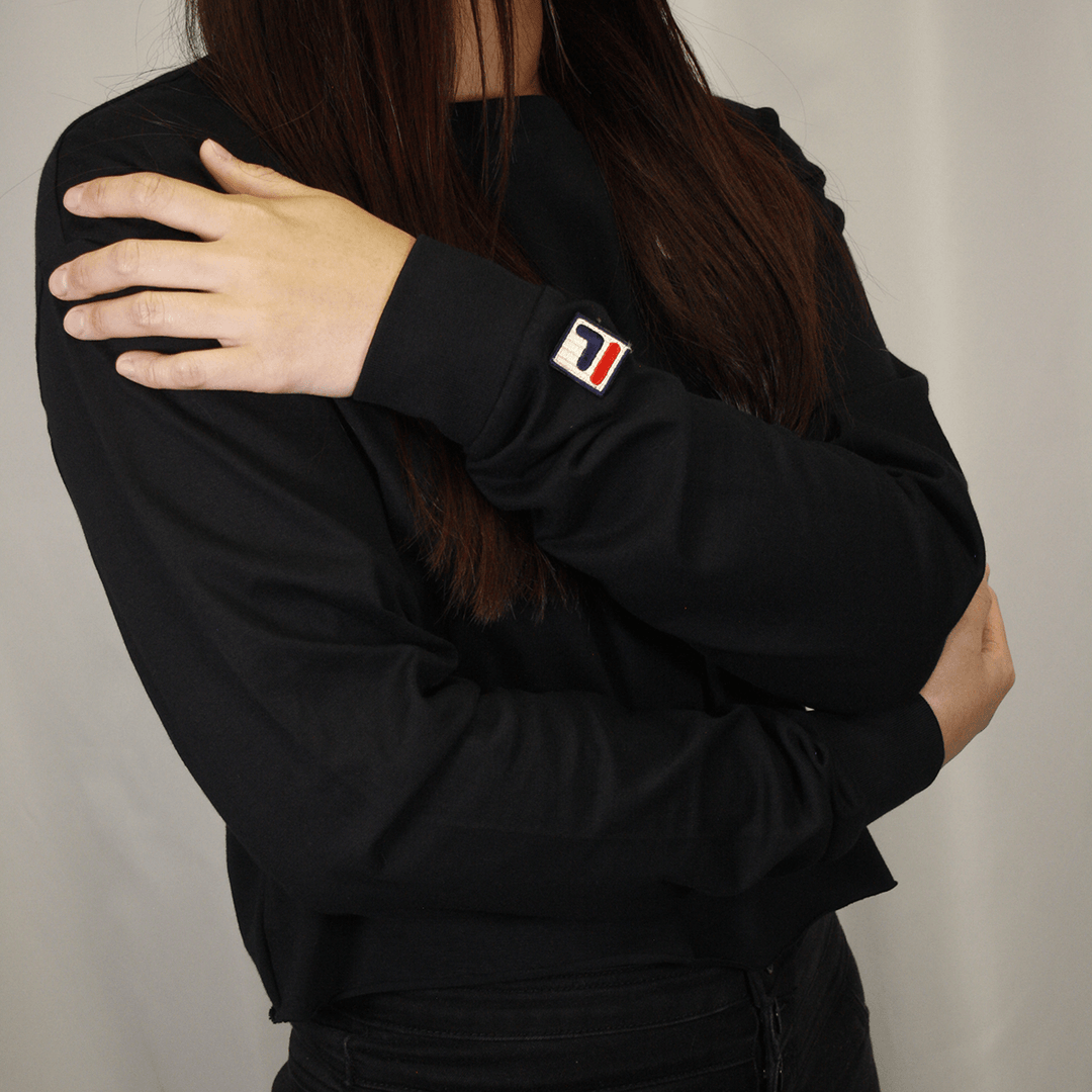 FILA Women's Disney Villains Hades Cropped L/S T-Shirt