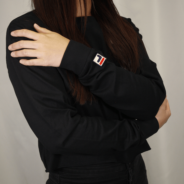 FILA Women's Disney Villains Hades Cropped L/S T-Shirt