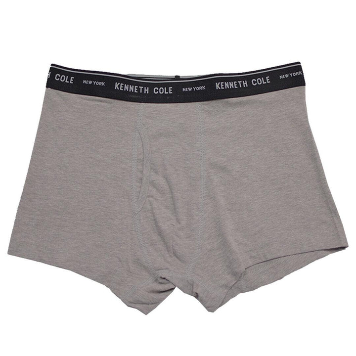 Kenneth Cole Men's 2 Pack Solid Dark & Light Heather Grey Trunks (S07)