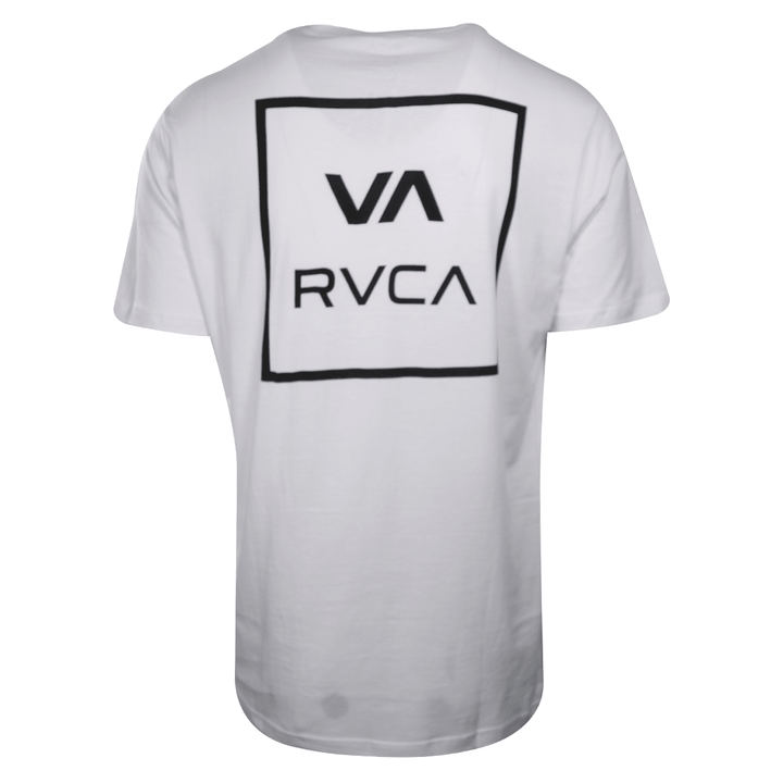 RVCA Men's White VA Box Regular Fit S/S T-Shirt (S02)