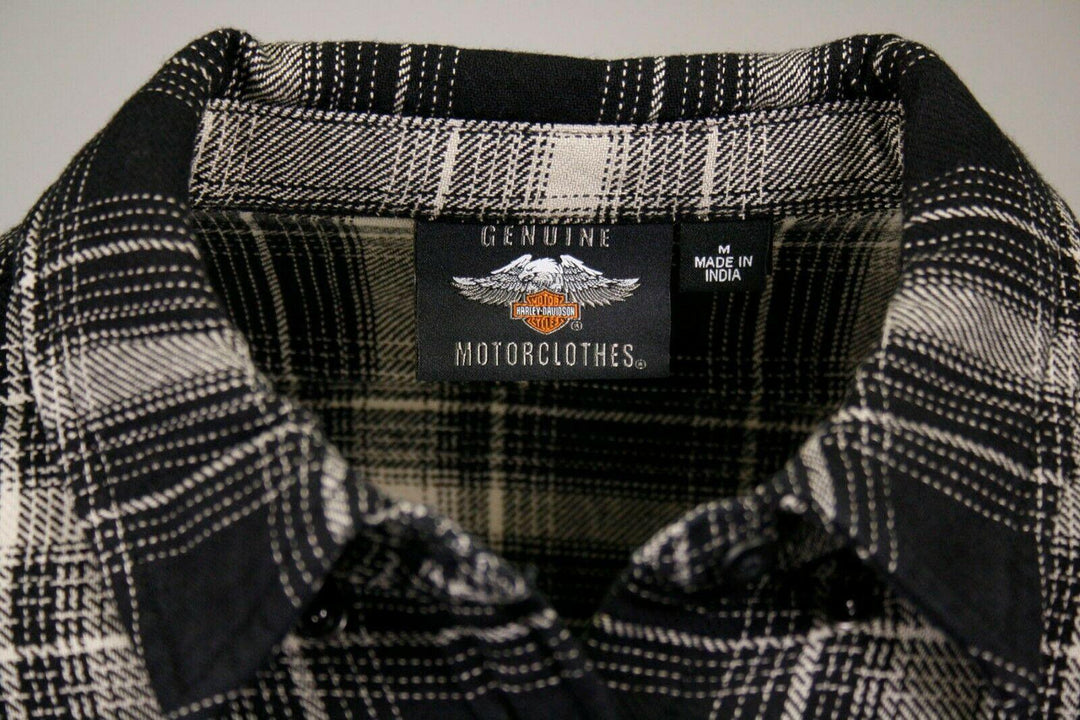 HD Branded Men's Sage Grey Black Plaid L/S Woven Shirt (S14)