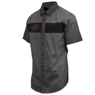 Harley-Davidson Men's Iron Bond S/S Woven Shirt (S49)