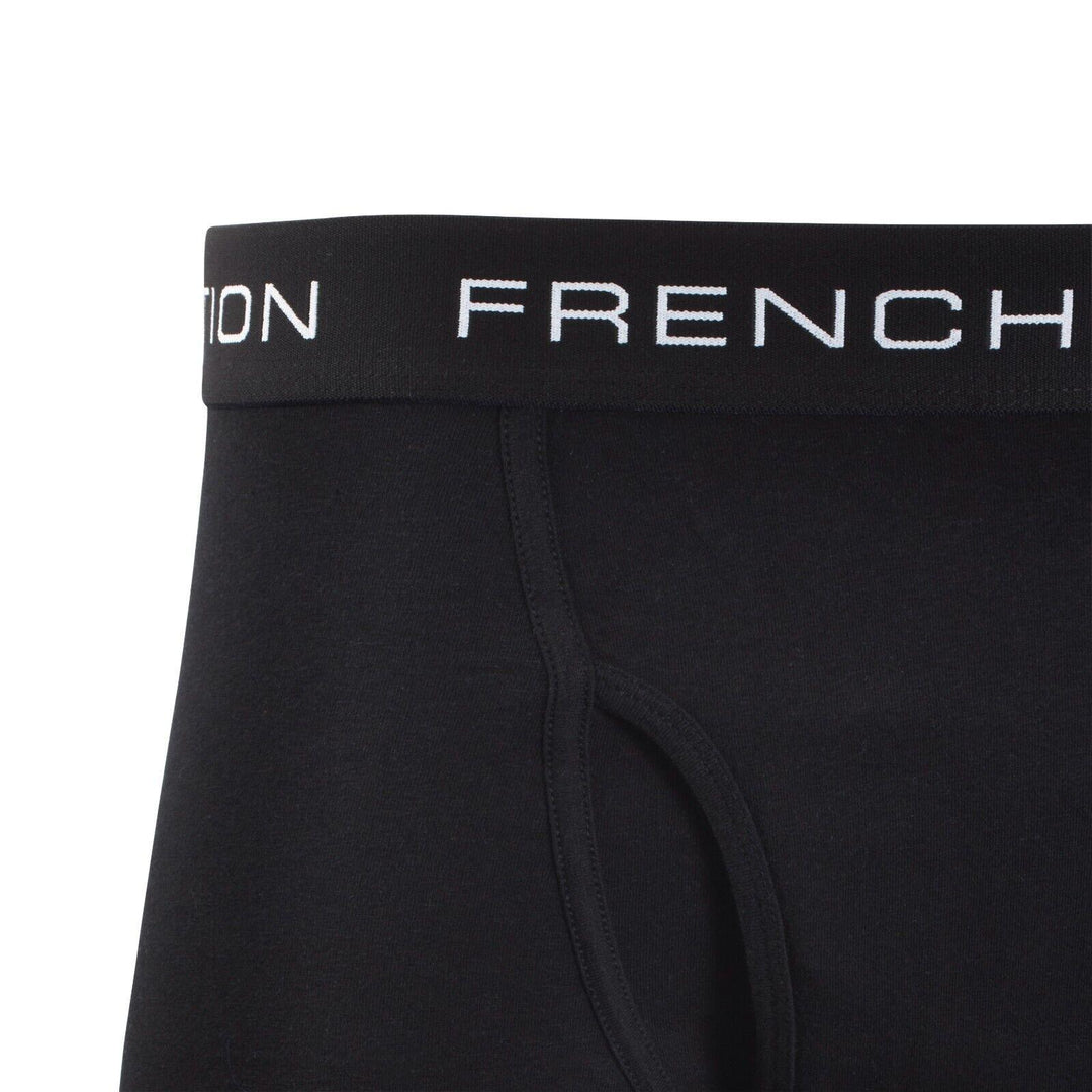 French Connection Men's White & Black 2 Pack Boxer Briefs