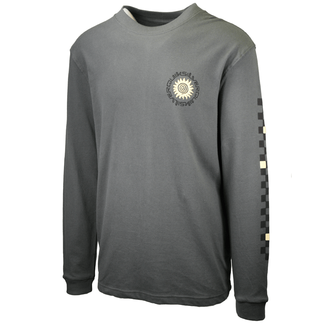 Quiksilver Men's Dark Green Deluxe L/S T-Shirt