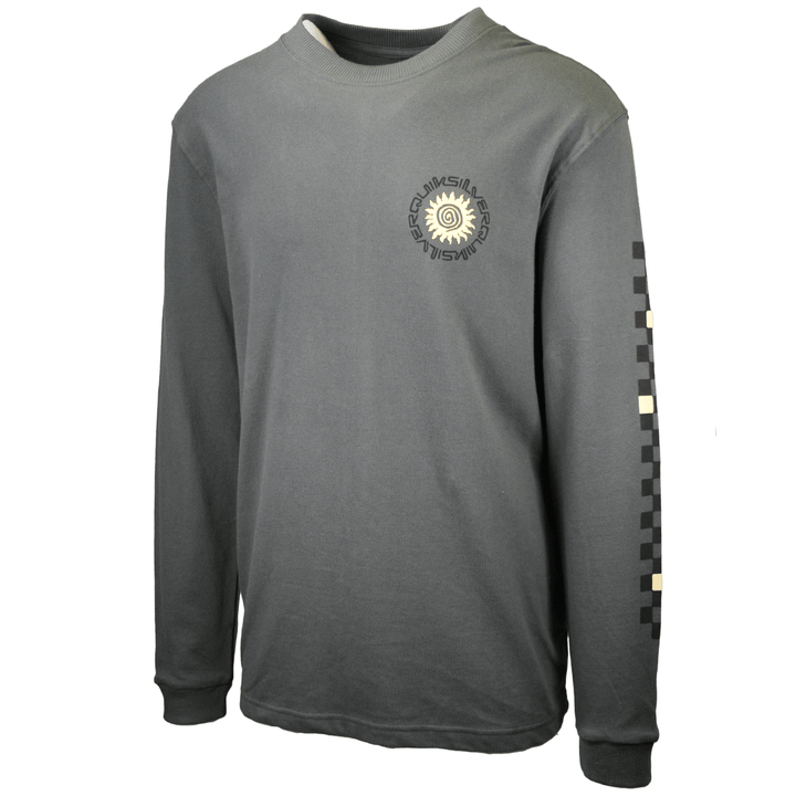 Quiksilver Men's Dark Green Deluxe L/S T-Shirt