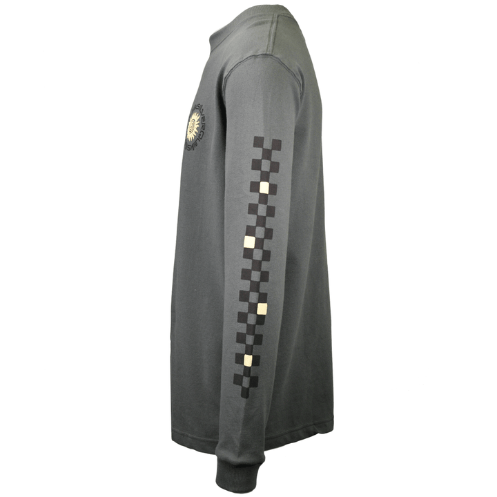 Quiksilver Men's Dark Green Deluxe L/S T-Shirt