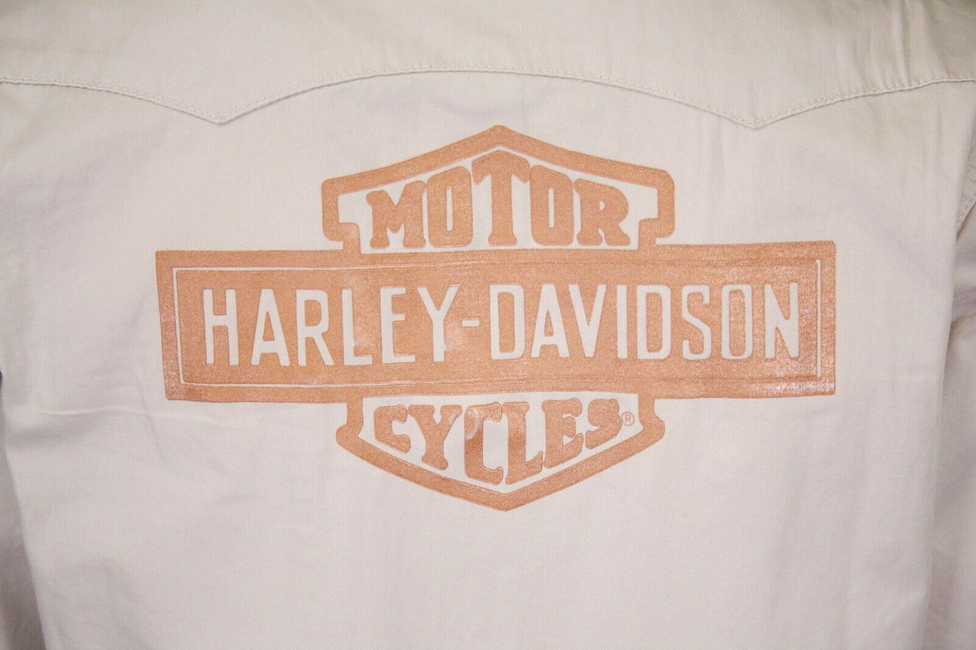 Harley-Davidson Women's Beige 1903 L/S Woven Shirt (S17)