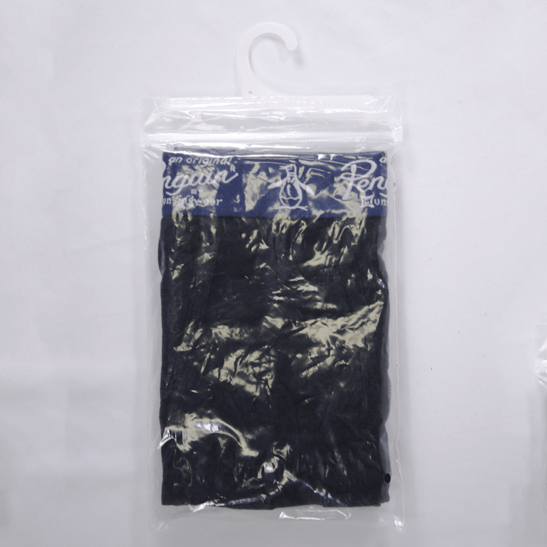 Original Penguin Men's Black Open Fly Boxer Brief (S01D)