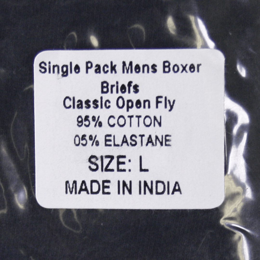 Original Penguin Men's Black Open Fly Boxer Brief (S01D)