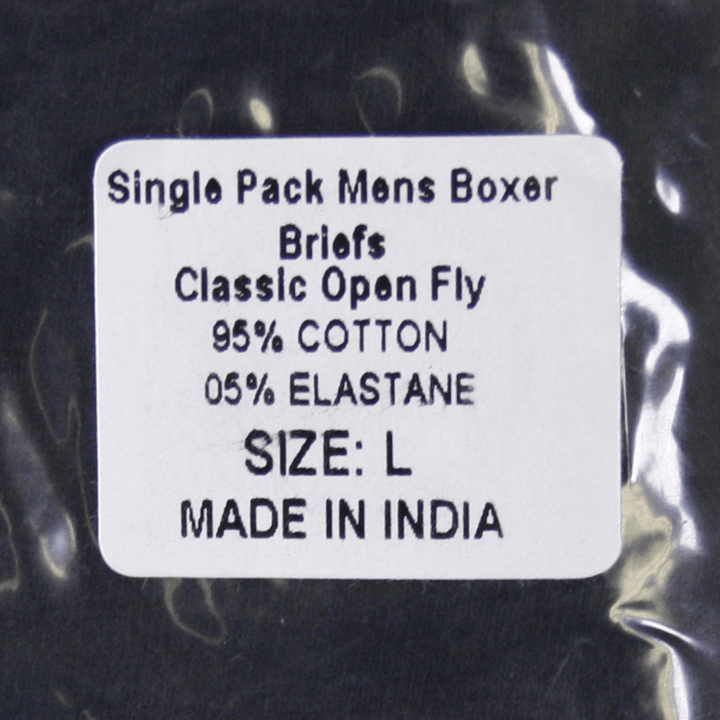 Original Penguin Men's Black Open Fly Boxer Brief (S01D)