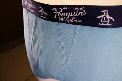 Original Penguin Men's Light Turquoise Open Fly Boxer Brief (S01B)