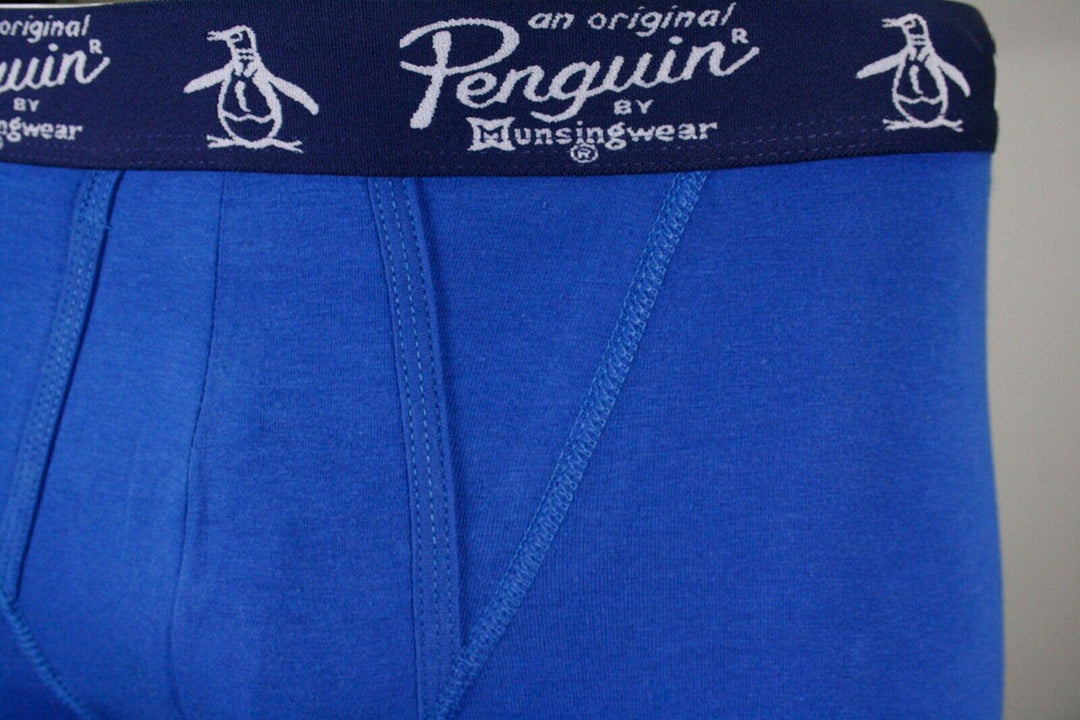 Original Penguin Men's Blue Open Fly Boxer Brief (S01C)