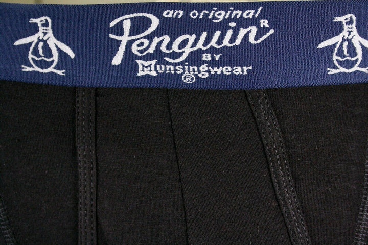 Original Penguin Men's Black Open Fly Boxer Brief (S01D)