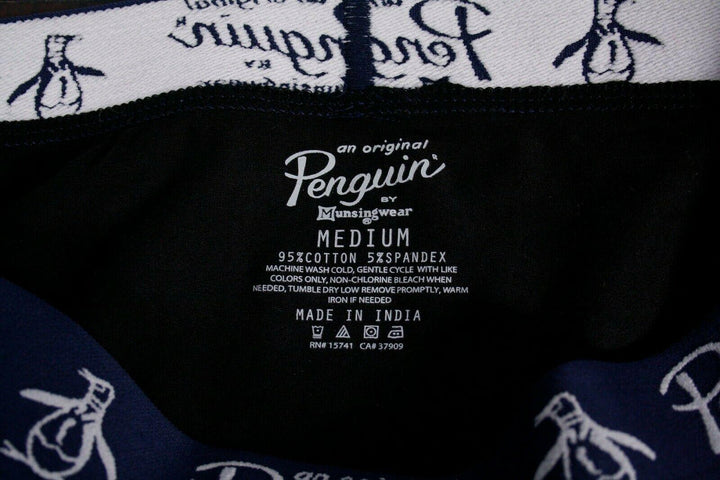 Original Penguin Men's Black Open Fly Boxer Brief (S01D)