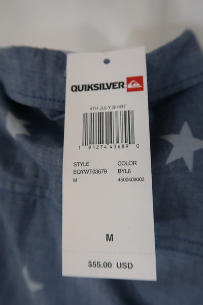 Quik Silver Men's 4th July S/S Woven Shirt (Retail $55)