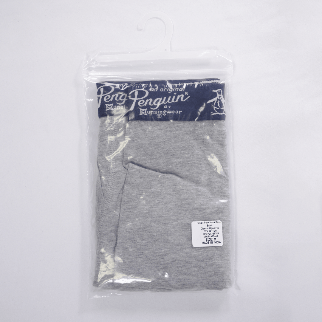 Original Penguin Men's Grey Open Fly Boxer Brief (S01A)