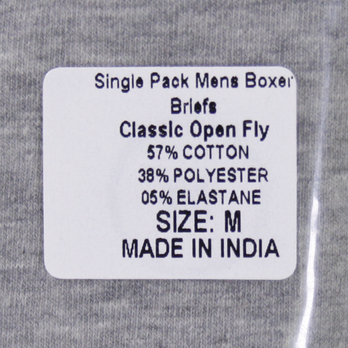 Original Penguin Men's Grey Open Fly Boxer Brief (S01A)