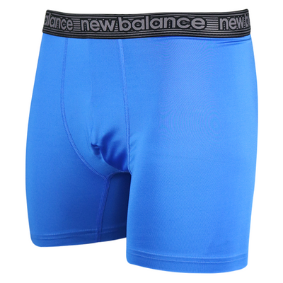 New Balance Men's Black, Navy, Bright Blue 4 Pack Boxer Brief (S04)