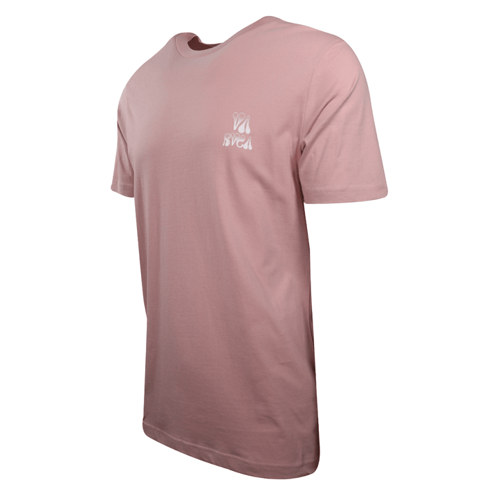 RVCA Men's Millennial Pink Peace Not War Regular Fit S/S T-Shirt (S31)