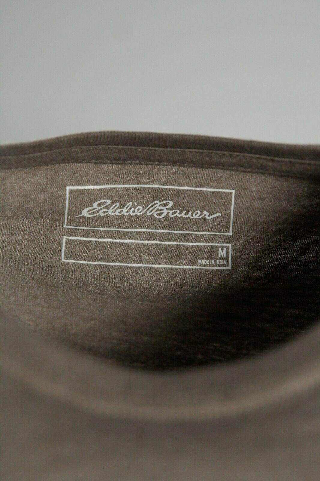 Eddie Bauer Men's 2 Pack Dark Grey Graphic & Sage Green Crew S/S T-Shirt (S02)