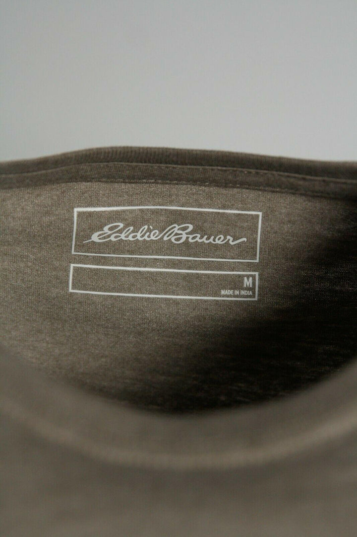 Eddie Bauer Men's 2 Pack Dark Grey Graphic & Sage Green Crew S/S T-Shirt (S02)