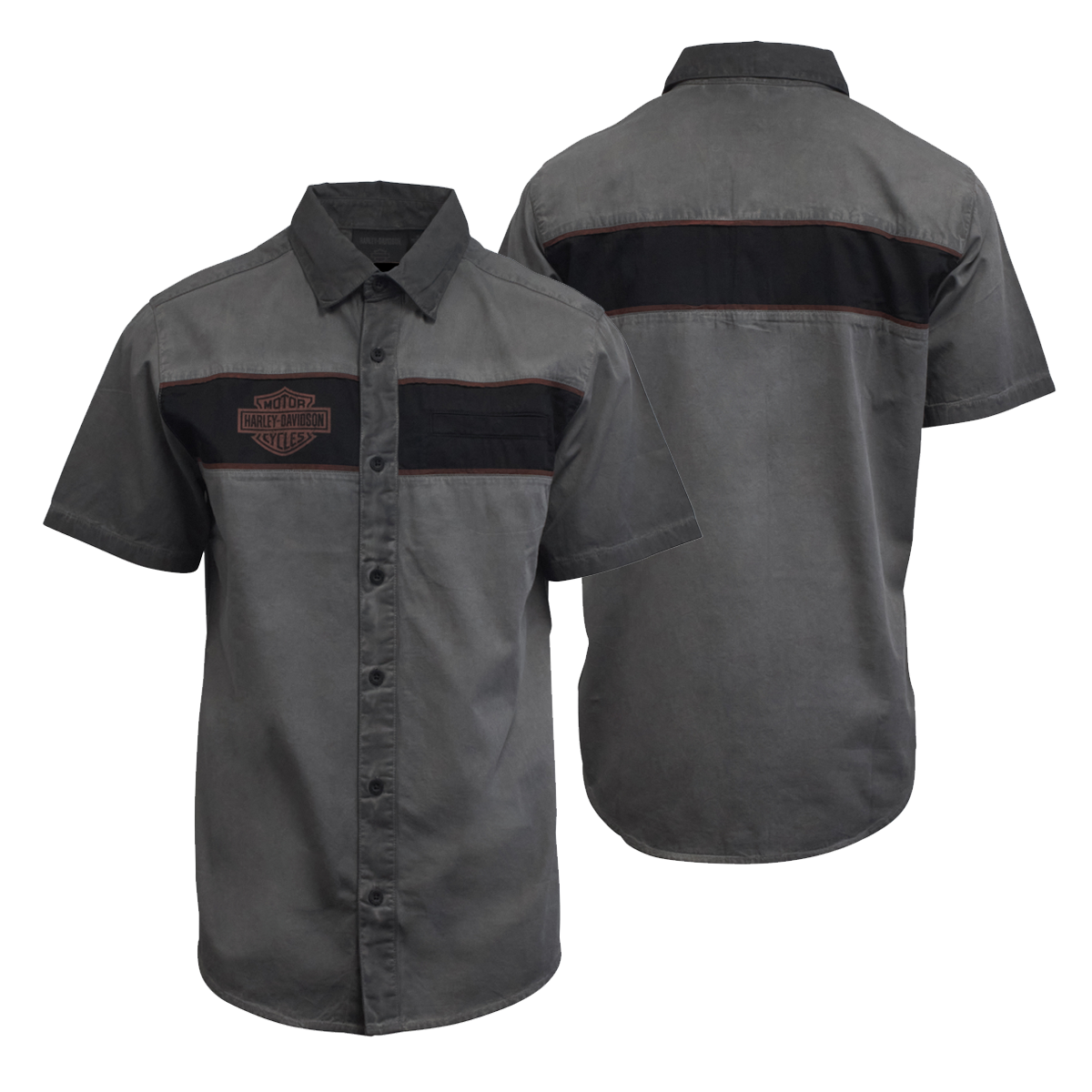Harley-Davidson Men's Iron Bond S/S Woven Shirt (S49)