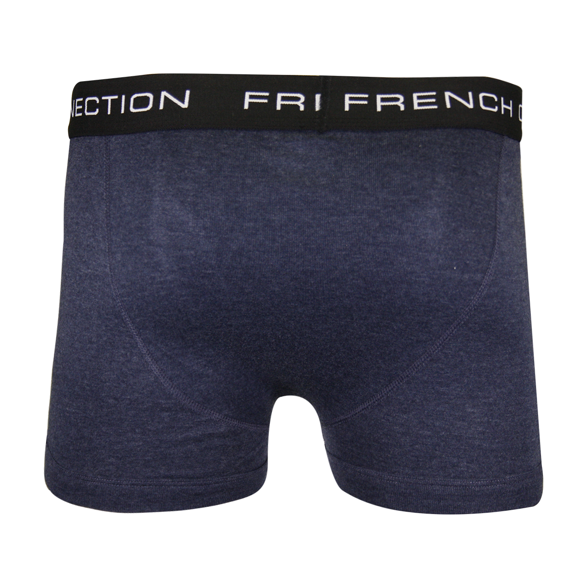 French Connection Men's 3 Pack Navy Blue w/ Black Strap Boxer Briefs (S15)