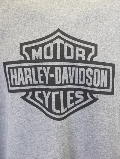 Harley-Davidson Men's Heather Grey Official Logo L/S Pullover Sweater (S01)