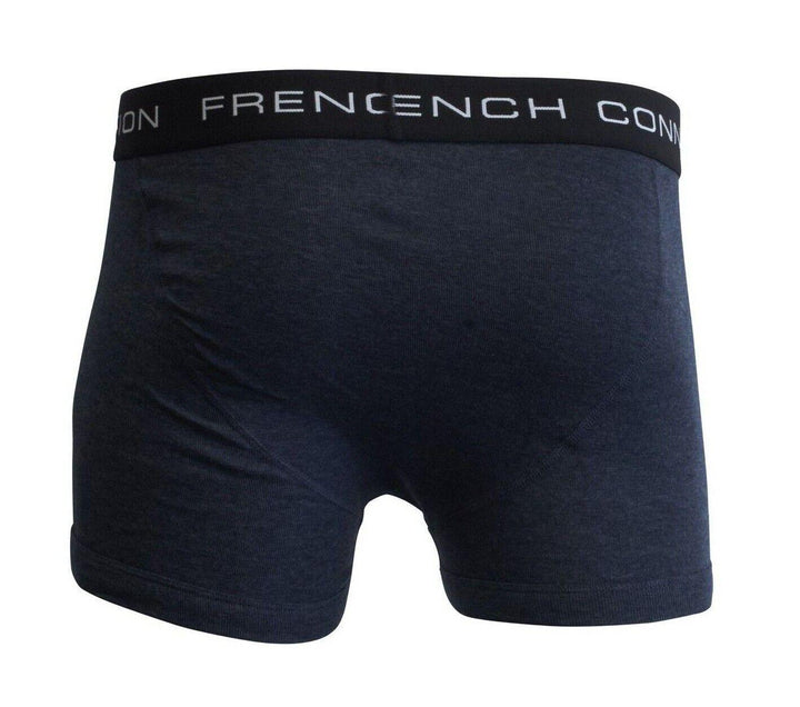 French Connection Men's HTH Navy & HTH Charcoal 2 Pack Boxer Briefs