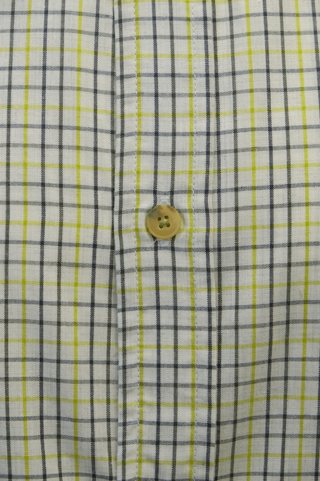 prAna Men's Chartreuse Green Box Plaid S/S Woven Shirt (Slim Fit) S01